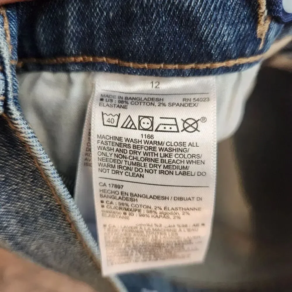 Old Navy Built-In Flex Skinny Jeans Boys Hudson Size 12 NWOT